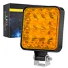 Dxz [Impuesto No Incluido] Luz LED de Trabajo para Coche Mini Modelo Cuadrado de Plástico 16 Luces 48W Luz Auxiliar de Conducción