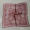 Bufanda Cuadrada de Alta Gama con Estampado Paisley para Mujer, Bufanda Cinturón Estampada de Moda, Bufanda Versátil de Lunares y Estampado de Leopardo de Seda Sintética