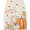 Corredor de Mesa de Temporada de Cosecha de Otoño de Venta Caliente Transfronteriza, Corredor de Mesa de Calabaza y Hoja de Arce, Tela para Mesa de Café, Sala de Estar, Restaurante, Decoración, Mantel
