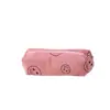 Estuche para Lápices Cara Sonriente Estilo Pana Bolsa de Almacenamiento Resistente a Manchas Gran Capacidad Simple y Duradero Estuche para Lápices de Papelería Ins Estudiante
