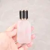F098A-Frasco refil de perfume fosco 20ML 35ml 50ML frasco spray frasco de perfume frasco vazio madeira de nogueira