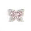 Nuevos Accesorios de Aleación Transfronterizos Vidrio de Colores Moda Mariposa Simple Placa de Diamante Mocha Accesorios de Joyería de Mariposa Accesorios para el Cabello