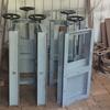 Válvula de compuerta manual de acero al carbono personalizada con control eléctrico integrado Dn500 Chimenea redonda Válvula de guillotina neumática Colector de polvo