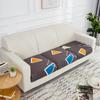 Almofada de Sofá de Tecido Estampado Elástico com Braços, Capa de Almofada de Sofá Individual, Estilo Moderno para Casa