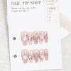 Unhas Vestíveis Artesanais Branco Gelo Transparente Camélia Pérola Estilo Francês Broca Unhas Vestíveis de Uso Intenso Manicure Elegante Clareadora
