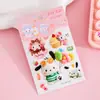 Pegatinas 5D tridimensionales con relieve para niñas, dibujos animados infantiles, autoadhesivas, impermeables, decoración DIY para funda de teléfono, patrones pequeños