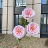 2024 novo auditório de casamento de cristal rosa flores de linha de teto flores atacado