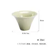 Conjunto para Sala de Chá com Esmalte Verde Estilo Song, Coleção Série Verde Cana, Incluindo Gaiwan, Bule, Xícaras de Chá, Suporte para Bule, Adequado para Cerimônia do Chá e Cerimônia do Incenso