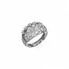 Anillo Geométrico Hueco Abierto Electrochapado en Oro Real de 18K con Circonita Estilo Ins Anillo Elegante para el Dedo Índice con un Toque de Lujo Ligero y de Alta Gama