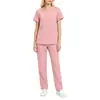 Uniformes de lavado de manos transfronterizos más vendidos en AliExpress, uniformes elásticos de exfoliación para salones de belleza y spas, ropa de trabajo médica de belleza, uniformes de enfermería