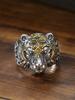 Anillo cabeza de tigre retro Xiangxu para hombre tigre moda masculina ajustable hip-hop personalidad dominante ventas directas de fábrica