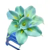 Mini lirio de cala de PU, flor artificial que da la sensación de hogar, flor falsa para boda, fábrica de flores artificiales al por mayor