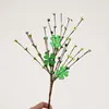 Tallo de Trébol de Cuatro Hojas Simulado. Trébol de Cuatro Hojas Verde Corazón de Patrick Esquejes Atmósfera Festiva Decoración Individual 40cm