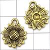 Colgante de Girasol Rosa de Aleación de Plata Antigua Más Vendido de Amazon Colgante DIY Pulsera Collar Accesorios de Joyería