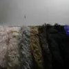 Paquete enrollado de Piel Sintética de Visón, Visón Zorro Nieve, Visón Conejo Tela de Pelo Alto-Bajo para Ropa, Juguetes, Materiales para Calzado y Textiles del Hogar
