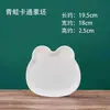 Pratos de Argila Cerâmica, Pintura Sob Esmalte, Pratos Lisos de Argila Branca Alta de Jingdezhen, Pratos de Maçã, Produtos Semi-Acabados Esmaltados