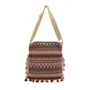 Bolsa de Tote con Borlas Estampadas Estilo Étnico Primavera 2026 para Mujer, Gran Capacidad, de Hombro o Cruzada