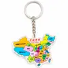 Llavero Colgante Mapa de China Regalo Acrílico Mapa de China Llavero para Mochila Regalo Patriótico Acrílico