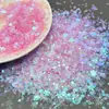 Adesivos Transparentes Mistos para Unhas Estrela de Fada Coração Concha Floco de Neve Preenchimento DIY Feito à Mão 100g