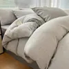 Juego de Cama de Cuatro Piezas para Madre y Bebé Grado A Todo Algodón Algodón Puro Más Vendido Sábana Jacquard para Dormir Desnudo Funda Nórdica Juego de Tres 3/4 Piezas para Dormitorio