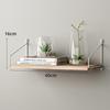 Estantes de Pared Seleccionados Cuidadosamente Sin Taladro, Estantería de Pared de una Sola Capa, Estante de Almacenamiento Decorativo de Pared para Dormitorio