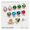 Nuevos Remaches de Diamante de Vidrio Coloridos, Redondos con Forma de Corazón, con Forma de Gota de Agua, Cuadrados de Aleación para Collares de Mascotas, Cajas, Adornos de Diamante de Cristal