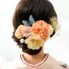 Conjunto de Flores de Seda Japonesas para Cabelo, Acessórios de Cabelo Mais Vendidos Transfronteiriços, Presilhas de Cabelo Estilo Japonês para Comércio Exterior, Adornos de Cabelo Originais Exclusivos para a Amazon