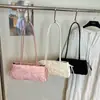 Bolsa de Festa Plissada Floral de Luxo Leve Doce Cor Sólida para Mulheres, Bolsa de Ombro Transversal Portátil - Tendência 2026 Novo Estilo