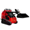 Cargadora compacta con ruedas, Máquina compacta multifuncional para Ingeniería Agrícola y Ganadera, Cargadora compacta pequeña sobre orugas
