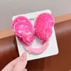 Novedad Infantil Pinza para el Cabello con Lazo de Lentejuelas Pinza de Pato de Tela para Flequillo Roto de Niña Pinza Superior para el Cabello Accesorios para el Cabello de Bola