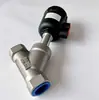 Válvula de Assento Angular Pneumática de Aço Inoxidável 304 Vapor de Alta Temperatura Tipo Y Válvula de Assento Angular Dn15 20 25 32 40 50