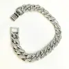 Nuevos Accesorios de Collar Europeos y Americanos Pulsera de Cadena de Diamantes Hip-Hop para Hombre Cadena Cubana de Moda Venta Directa de Fábrica Elegante