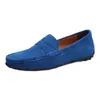 Zapatos de Conducir de Gamuza para Hombre de Primavera y Otoño Zapatos Casuales de Hombre Perezoso Suela Suave Antideslizantes Transpirables Mocasines Zapatos de Hombre Talla Grande