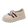 [Personalizado] Zy1810 Nuevos Zapatos de Mujer de Cuero Transpirables de Combinación de Colores 2024 Otoño Casual Versión Coreana Aumentada Resistentes al Desgaste Gruesos