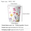 Nuevo Té de Salvia Fiesta Suministros de Fiesta Diseño de Ambiente de Flores Silvestres Bandera Pancarta Vajilla Accesorios de Decoración de Fiesta