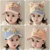 Chapéus Infantis Primavera e Outono Novos Bonés de Bebê para Cobrir Bebês Meninas Fofas Proteção Solar Bonés de Beisebol para Meninos