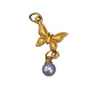 Colgante Auspicioso Tradicional de Loto con Goteo de Oro Pulsera de Cuerda Trenzada Hecha a Mano Accesorios de Joyería con Cuentas Adorno Colgante