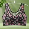 Hebilla Media Edad Antigua Abertura Talla Grande Ropa Interior de Mujer Estampada Push-up Sin Marcas Copa Fija Cómodo Sujetador Chaleco
