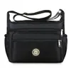 Bolsa Transversal de Tecido Oxford Estilo Novo 2026 para Mulheres, Bolsa para Mãe de Meia-Idade e Idosa, Bolsa de Ombro Floral Fashion, Bolsa de Armazenamento Multicamadas
