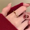 Anel Estrela Fosco Doce e Cool para Mulheres, Simples, Fashion, Único, Anel Aberto Criativo, Design de Nicho, Anel da Moda para o Dedo Indicador