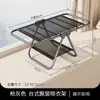 Pequeño tendedero plegable para interiores para ventanales, adecuado para colgar ropa de bebé y toallas, mini estante de almacenamiento para balcón