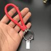 Cuerda de cuero trenzado con logo de coche, regalo creativo para hombres y mujeres, llavero para llave de coche, personalizado, venta al por mayor, llavero creativo