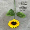 Flor Simulada Girasol Girasol Boda Hogar Hotel Decoración de Piso Flor Pequeña Flor Falsa Ramo Fabricante Venta al por Mayor
