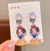 Pendientes para Niños de Nuevo Estilo, Clips para Orejas para Niñas Sin Perforaciones, Accesorios para Orejas de Oso de Dibujos Animados, Joyería Dulce de Princesa, Pendientes para Niñas Pequeñas