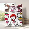 Manta de Gato Hello Kitty Transfronteriza Manta Gruesa de Dibujos Animados Hello Kitty Manta Impresa Digitalmente Manta