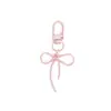 Llavero Creativo de Princesa Fugitiva Hueco con Lazo de Cinta de Colores Accesorio Encanto para Bolsos Lindo Venta al por Mayor
