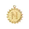 Collar Colgante Pequeño Cuadrado 26 Letras Inglesas DIY Acero de Titanio Pulsera A-Z para Mujer Etiqueta de Joyería de Acero Inoxidable