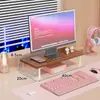 Soporte para monitor de computadora, elevador de monitor de escritorio, base modular, soporte ajustable para teléfono, soporte para portátil