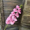 Orquídea phalaenopsis artificial impresa en 3D simulada para decoración de sala de estar y mesa de comedor, arreglo floral para exhibición en interiores, de alta gama y lujo ligero