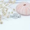 Accesorios para Joyería DIY Chapado en Cobre Oro de 18K Microincrustado Anillo Redondo Cierre en Forma de Escalera Collar de Perlas que Conserva el Color Cierre de Pulsera